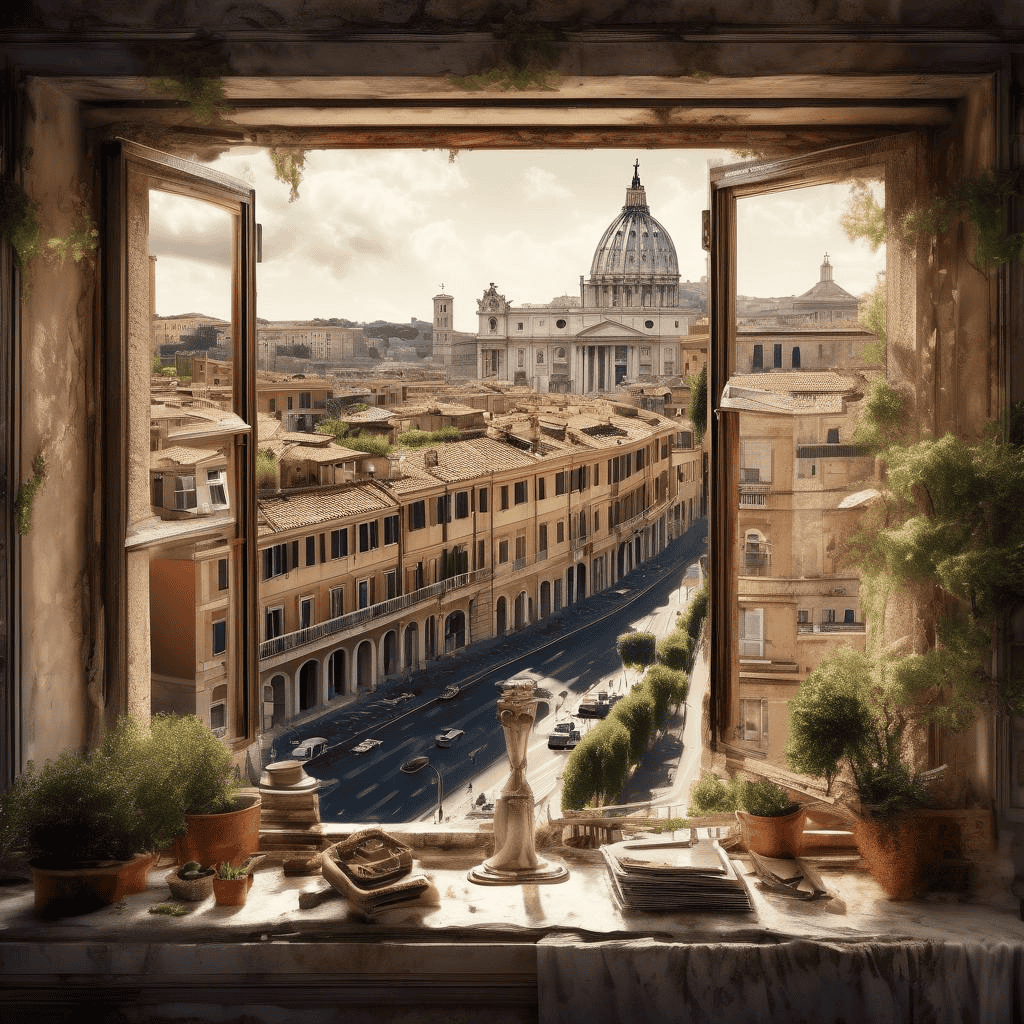 View of Rome from the window – Hendrik Voogd